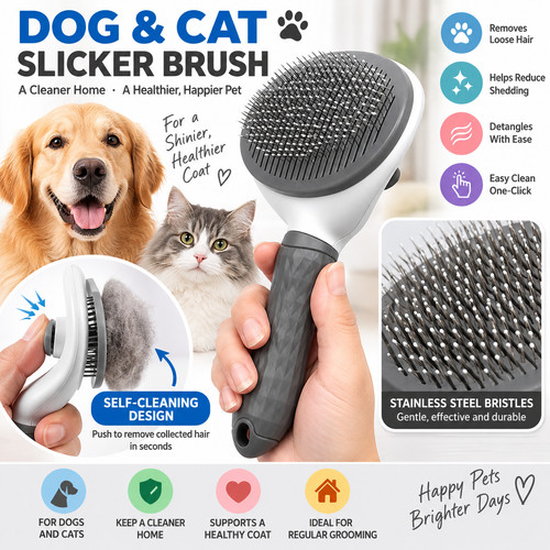 Dog cat slicker brush pet - dog,