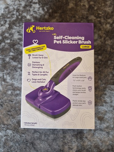 Hertzko slicker dog - dog, brush
