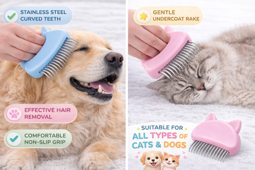 Pet fur rake comb - fur,