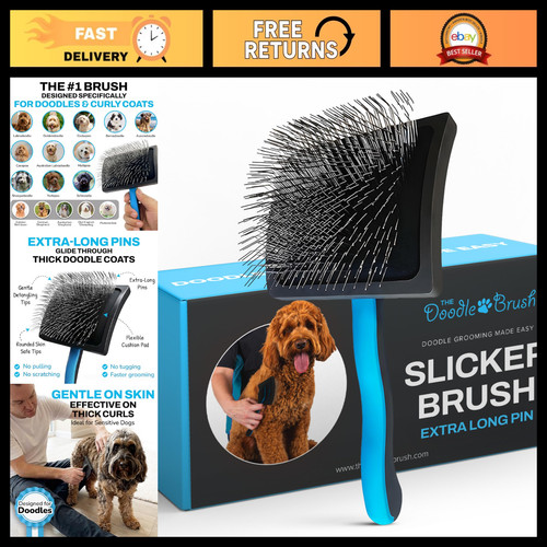 Slicker dog brush - for, curly