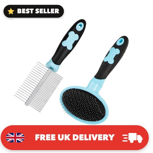 Dog grooming brush comb kit - dog,