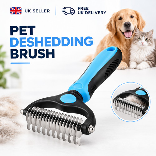 Pet deshedding brush dog - brush, cat
