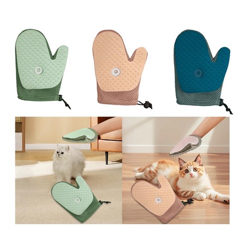 Pet grooming glove with - pet, spray