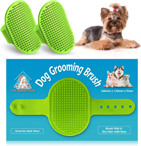 2pk dog grooming brush soft - grooming,