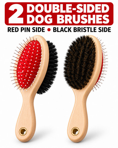 Pack dual bristle dog - dual,