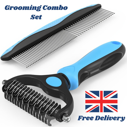 Pet grooming brush - &, metal